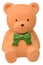 Orange teddy bear money box