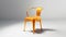 orange Tolix chair