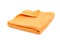 Orange towel isolated