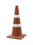 Orange traffic cone for road works