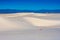 Orange Trail Markers Dot Sand Dunes