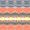 Orange tribal inspired abstract pattern