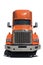 Orange Truck Cab Chrome Grille
