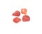 Orange tumbled carnelian stones