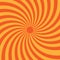 Orange Twisted Sunburst Vector Background: Abstract Wallpaper with Vibrant Sun Rays - Fully Customizable