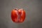 Orange ugly persimmon flying kaki fruit isolated