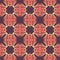 Orange universal vector seamless patterns, tiling. Geometric ornaments.