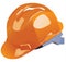 Orange vector hardhat construction work