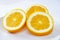Orange, this is a very rich fruit.yellow color, alignment, fresh