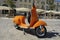 Orange Vespa