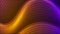 Orange violet glowing neon waves abstract motion design