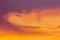 Orange Virga Sunset Clouds