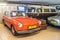 Orange Volkswagen 1600 of 1970 in museum