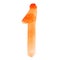 Orange watercolor numbers