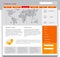 Orange webpage template