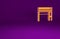 Orange Website template icon isolated on purple background. Internet communication protocol. Minimalism concept. 3d