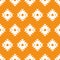 Orange and white kilim seamless pattern