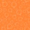 Orange and white pumpkin seamless pattern. Halloween