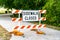 Orange and White Striped Barricade with a Sidewalk Closed Sign and