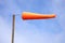 An orange windsock.