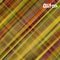 Orange yellow green abstract plaid cloth texture vector mesh background in glitch