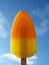 Orange and yellow ice lolly