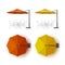 Orange Yellow Outdoor Cafe Lounge Umbrella Parasol