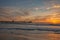 Orange-Yellow Sunset on Coronado Island, California