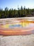 Orange and Yellow thermal pool Yellowstone