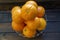 Oranges freshly picked off the three ready to be eaten on the kitchen table.