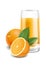 Oranges juice illustration