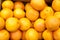 Oranges on market stall Oranges fruit background