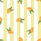 Oranges orange vector seamless repeat pattern