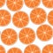 Oranges seamless pattern. Vector illustration