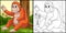 Orangutan Animal Coloring Page Illustration