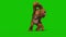 Orangutans Green Screen Monkey Animals 3D Rendering Animation