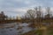 Oranienbaum park view with Grand Menshikov Palace and pond. Oranienbaum Lomonosov town, suburban of Saint Petersburg