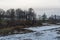 Oranienbaum park view with Grand Menshikov Palace and pond. Oranienbaum Lomonosov town, suburban of Saint Petersburg