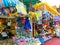 Oranjestad, Aruba - January 8, 2018: The local souvenirs in a street market of Oranjestad.