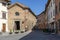 The Oratory of Saints Sebastian and Rocco in Piazza Bonaparte in the historic center of San Miniato, Pisa, Italy