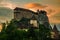 Orava Castle in Slovakia at Sunset