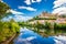 Orb River And Cathedral In Beziers, France