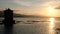 Orbetello Tuscany sunset on old windmill from the Spanish era