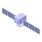 Orbit satellite icon, isometric style