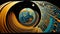 Orbital Equator: A View of Earth\\\'s Racespace, Made with Generative AI