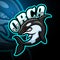 Orca esport logo mascot design