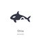 orca icon. isolated orca icon vector illustration from animals collection. editable sing symbol can be use for web site and mobile