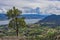 Orchards and Okanagan Lake from Giants Head Mountain near Summerland British Columbia Canada