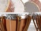 Orchestra drums on white 3D rendering