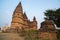 Orchha cityscape, hindu Chaturbhuj temple. Also spelled Orcha, famous travel destination in Madhya Pradesh, India.